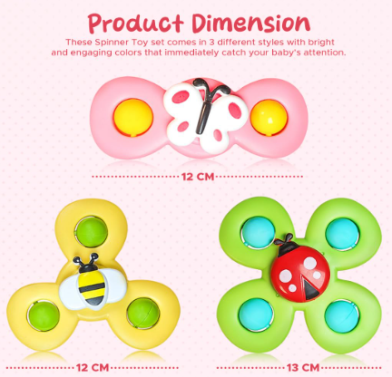 Press and Spin Baby Toy