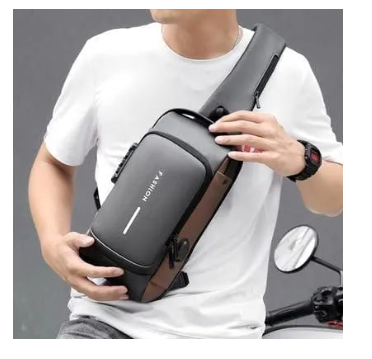 Chest Bag for Men and Women with USB Charging