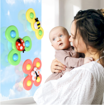 Press and Spin Baby Toy