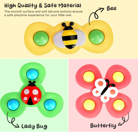 Press and Spin Baby Toy